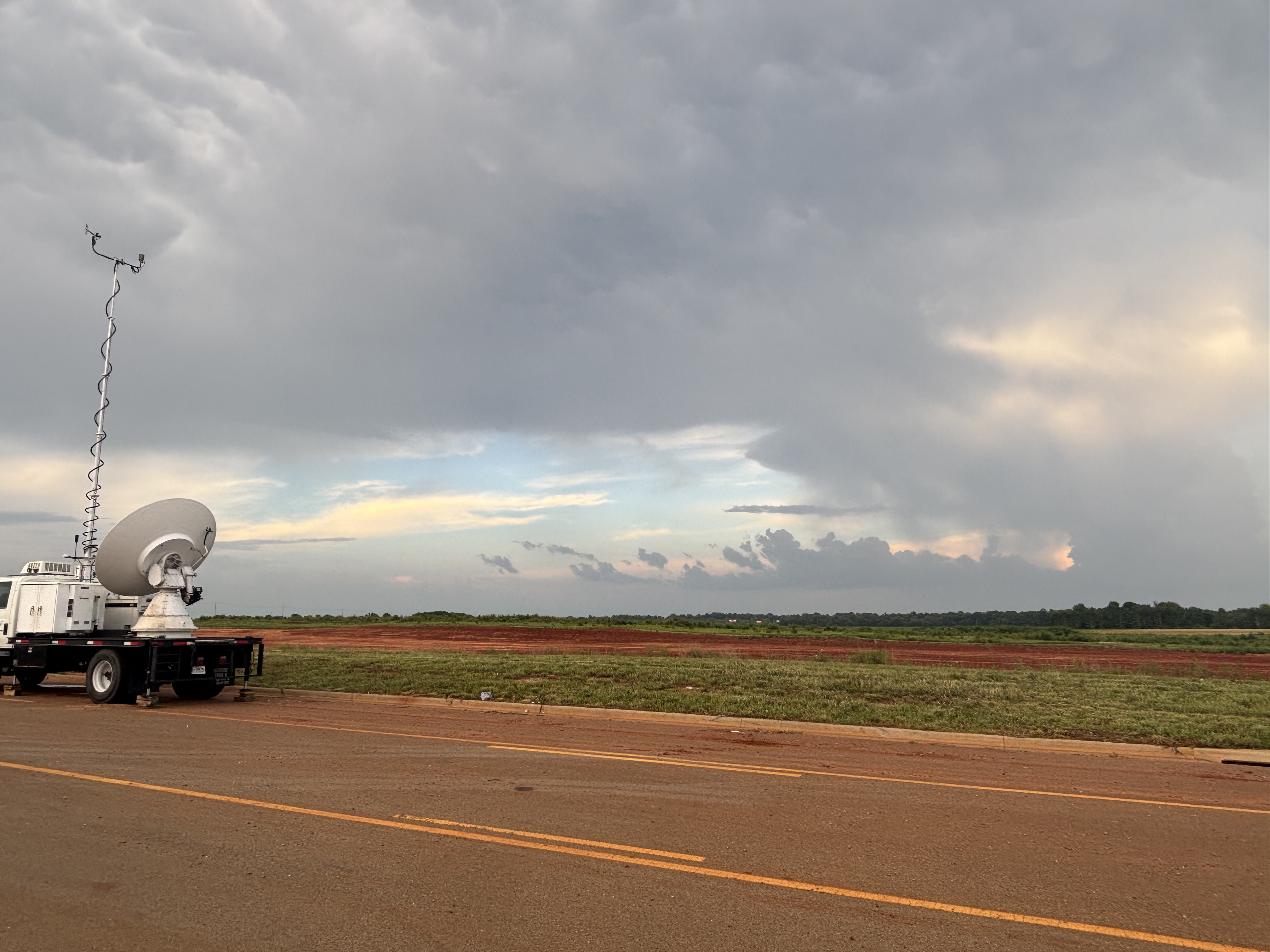 Sky over UAH's Mobile Alabama X-Band (MAX) radar truck